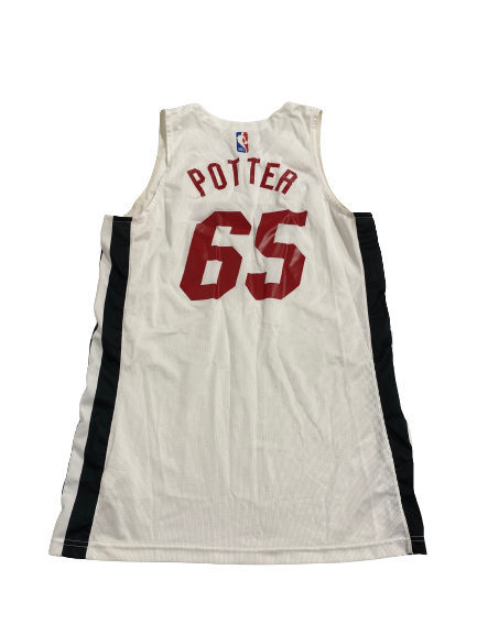 Micah Potter Miami Heat Summer League Game-Worn Jersey (Size XL Length +4)