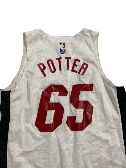 Micah Potter Miami Heat Summer League Game-Worn Jersey (Size XL Length +4)
