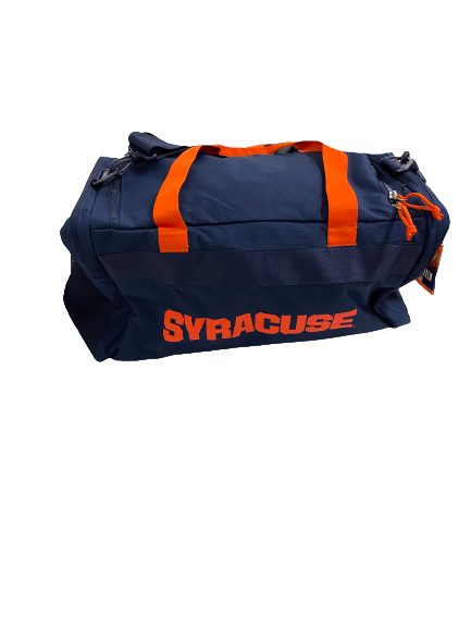 Carlos Vettorello Syracuse Football Player-Exclusive Travel Duffel Bag With Player Travel Tag