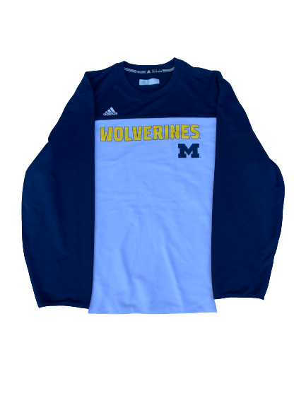 Nolan Ulizio Michigan Wolverines Adidas Long Sleeve Shirt (Size XXL)