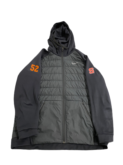 Carlos Vettorello Syracuse Football Player-Exclusive Premium Zip-Up Jacket With 