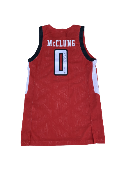 Mac McClung Texas Tech Basketball SIGNED & INSCRIBED Game Worn Jersey (BUZZER BEATER VS TEXAS 1/13/21 - 22 POINTS)