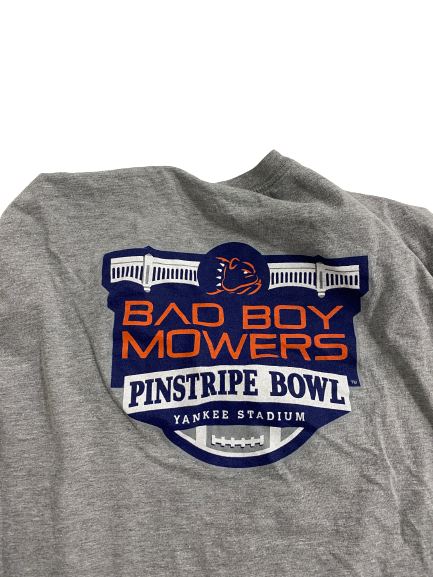Carlos Vettorello Syracuse Football Player-Exclusive Pinstripe Bowl Long Sleeve Shirt (Size XXLT)