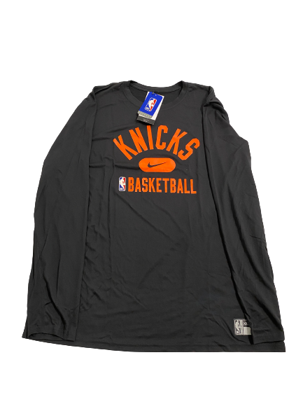 Micah Potter New York Knicks Team-Issued Long Sleeve Shirt (Size XXL)