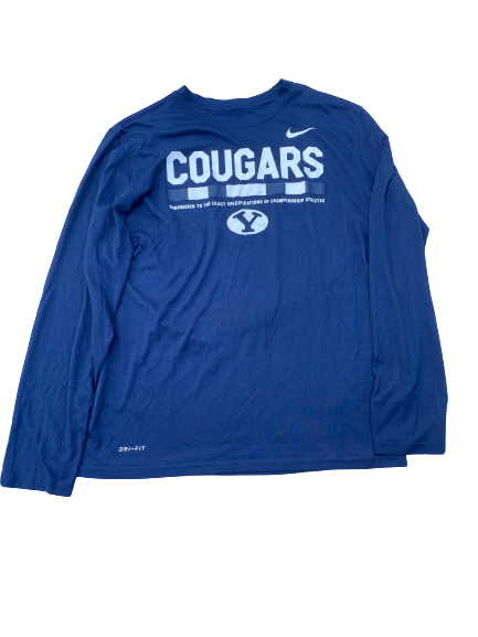 Dayan Lake Nike BYU Cougars Long Sleeve Shirt