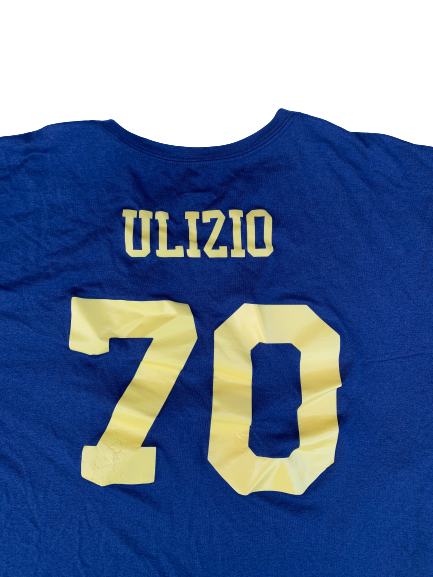 Nolan Ulizio Michigan Jordan Long Sleeve Shirt With Name And Number on Back (Size XXXL)