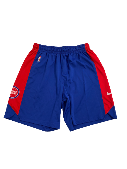 Micah Potter Detroit Pistons Player-Exclusive Practice Shorts (Size XL)