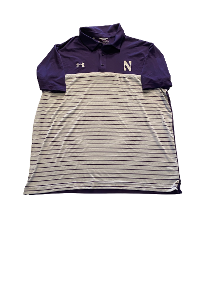 Alex Miller Northwestern Football Polo Shirt (Size XXL)