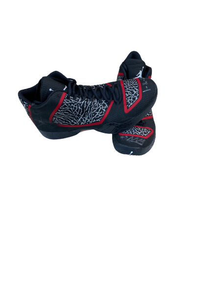 Mac McClung Texas Tech Basketball SIGNED GAME WORN Jordan Shoes (1/16/21 VS BAYLOR - 24 POINTS)