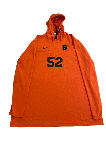 Carlos Vettorello Syracuse Football Player-Exclusive Pre-Game Performance Hoodie With 