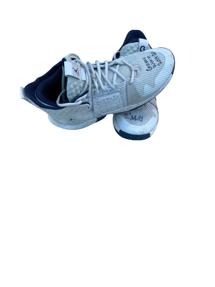 Mac McClung Georgetown Basketball SIGNED GAME WORN Player Exclusive Jordan Shoes (3-14-19 BIG EAST TOURNAMENT VS SETON HALL)