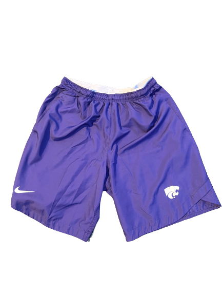 Mike McGuirl Kansas State Basketball Team Issued Workout Shorts (Size XL)