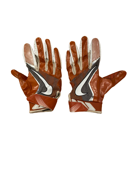 Tim Yoder Texas Player Exclusive Football Gloves (Size L)