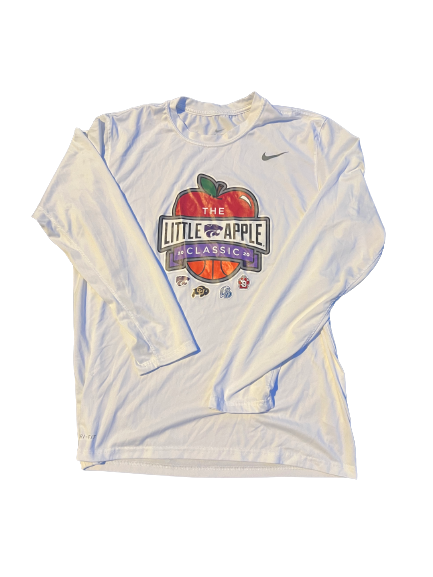 Mike McGuirl Kansas State Basketball "The Little Apple Classic" Long Sleeve Warm-Up Shirt (Size L)
