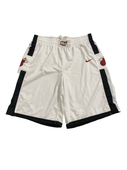 Micah Potter Miami Heat Summer League Game-Worn Shorts (Size XLT)