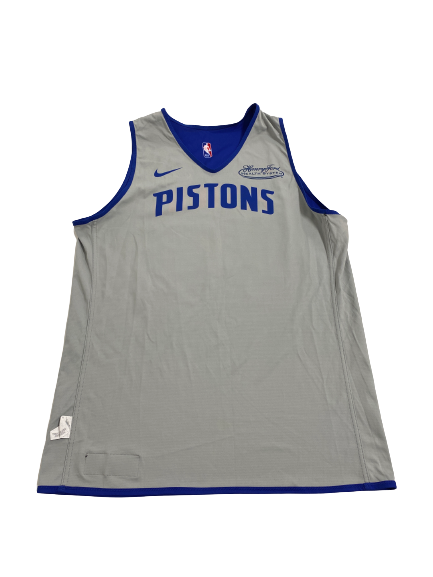 Micah Potter Detroit Pistons Player-Exclusive Practice Jersey (Size XLT)