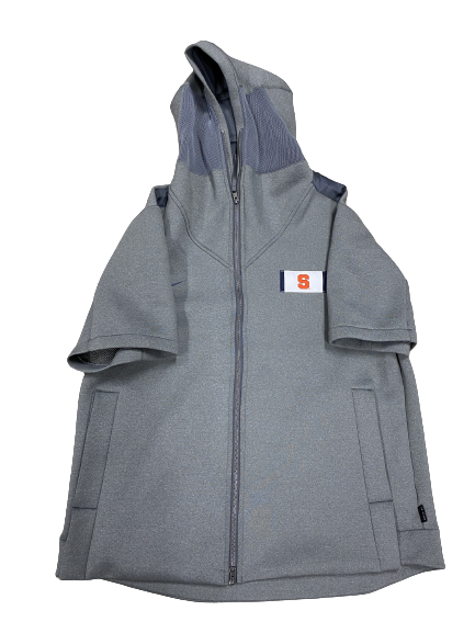 Carlos Vettorello Syracuse Football Player-Exclusive Short Sleeve Zip-Up Travel Jacket (Size XXL)