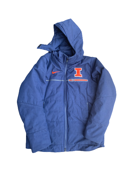 Petra Holesinska Illinois Basketball Team Issued Winter Jacket (Size M)