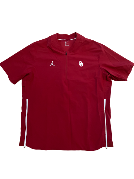 Kur Kuath Oklahoma Basketball Team Issued Quarter-Zip Pullover (Size XL)
