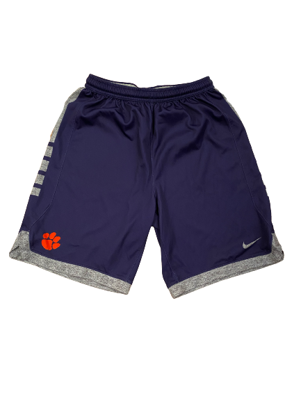 Clyde Trapp Clemson Basketball Player Exclusive Practice Shorts (Size L)