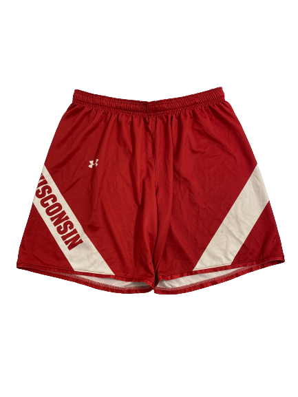 Micah Potter Wisconsin Basketball Player-Exclusive Practice Shorts (Size XXL)