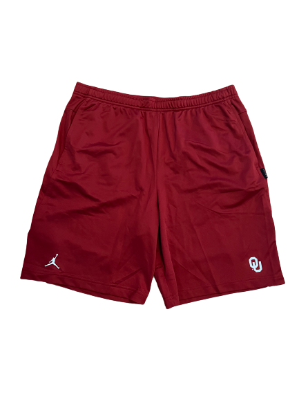 Kur Kuath Oklahoma Basketball Team Issued Workout Shorts (Size L)