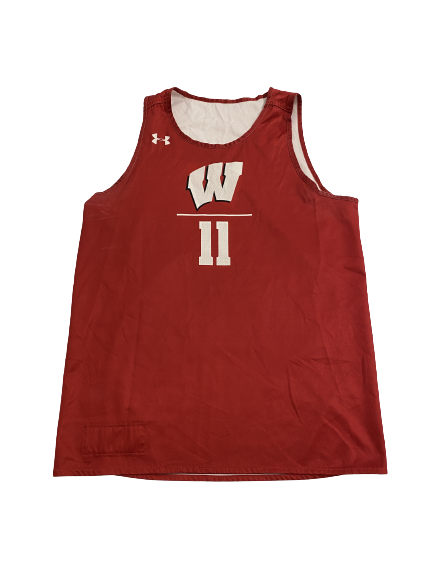 Micah Potter Wisconsin Basketball Player-Exclusive Practice Jersey (Size XL)