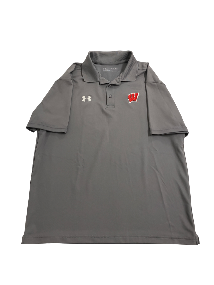 Micah Potter Wisconsin Basketball Team-Issued Polo (Size XL)