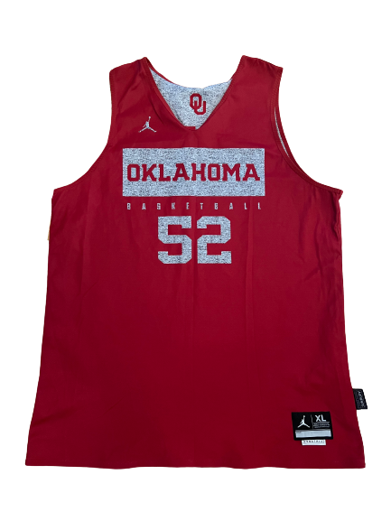 Kur Kuath Oklahoma Basketball Team Exclusive Reversible Practice Jersey (Size XL)