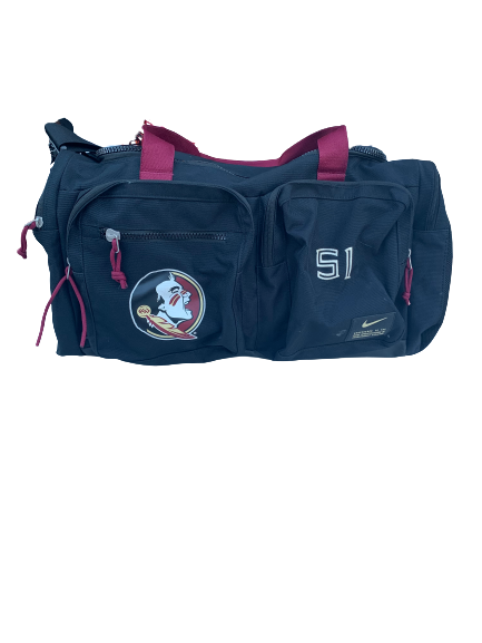 Baveon Johnson Florida State Football Exclusive Travel Duffel Bag with Number
