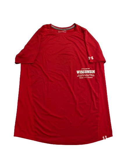 Micah Potter Wisconsin Basketball Team-Issued T-Shirt (Size XLT)