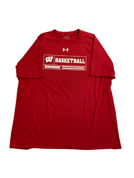 Micah Potter Wisconsin Basketball Team-Issued T-Shirt (Size XL)