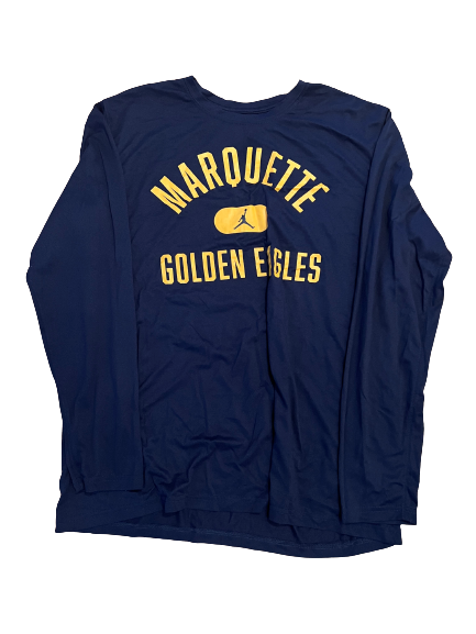 Kur Kuath Marquette Basketball Team Issued Long Sleeve Workout Shirt (Size XL)