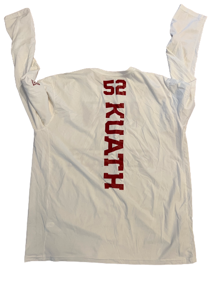 Kur Kuath Oklahoma Basketball Team Issued "JUST US SOONERS" Long Sleeve Pre-Game Warm-Up Shirt (Size XL)