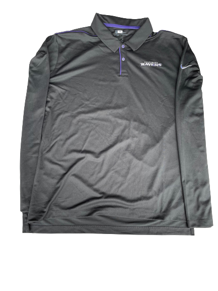 Matt Skura Baltimore Ravens Team Issued Long Sleeve Polo Shirt (Size 3XL)