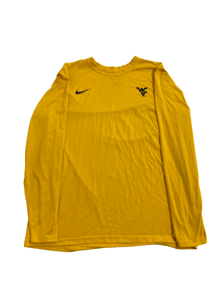 Rashad Ajayi West Virginia Football Team Issued Long Sleeve Shirt (Size XL)