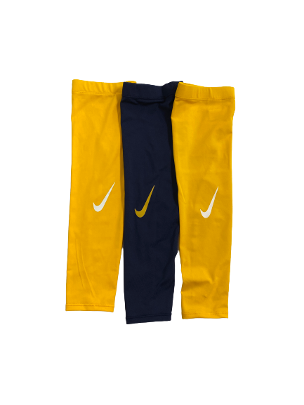 Rashad Ajayi West Virginia Football Team-Issued Sleeves (Set of 3)
