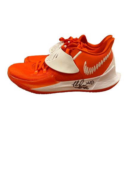 Clyde Trapp Clemson Basketball SIGNED Game Worn Shoes (Size 13)