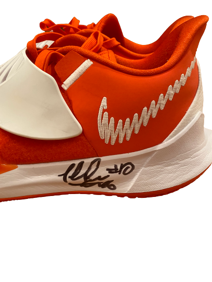 Clyde Trapp Clemson Basketball SIGNED Game Worn Shoes (Size 13)