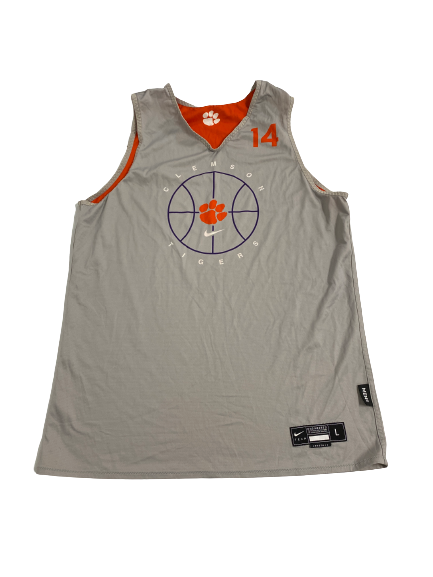 Devin Foster Clemson Basketball Player-Exclusive Practice Jersey (Size L)