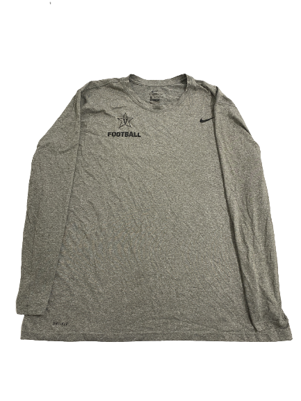 Daevion Davis Vanderbilt Football Team-Issued Long Sleeve Shirt (Size XXXL)