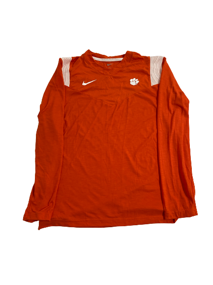 Devin Foster Clemson Basketball Team-Issued Long Sleeve Shirt (Size L)