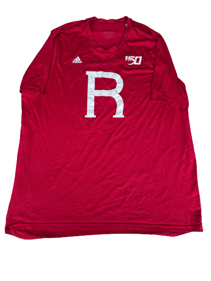 Brendon White Rutgers Football Team Issued T-Shirt (Size XXL)
