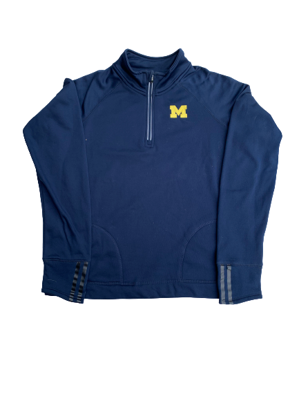 Maegan McCarthy Michigan Team Issued Quarter-Zip Pullover (Size Women&