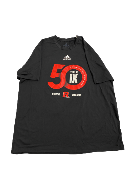 Connor Hebbeler Rutgers Football Player-Exclusive Title IX T-Shirt (Size XL)