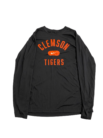 Devin Foster Clemson Basketball Team-Issued Long Sleeve Shirt (Size L)