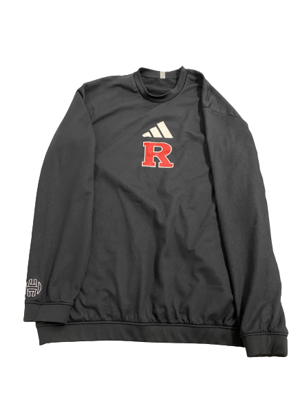 Connor Hebbeler Rutgers Football Team Issued Crewneck Pullover (Size XXXLT)