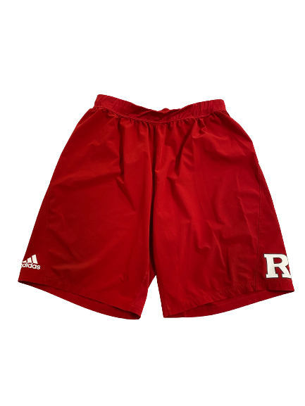 Connor Hebbeler Rutgers Football Team-Issued Shorts (Size XL)