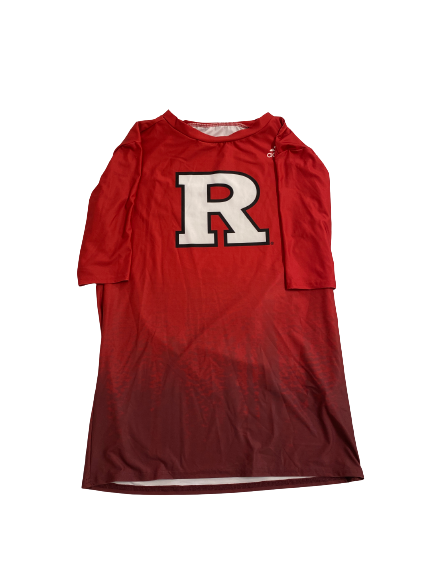 Connor Hebbeler Rutgers Football Player-Exclusive Fitted Compression Shirt (Size XL)