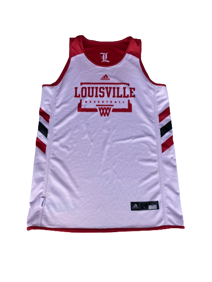 Carlik Jones Louisville Basketball Player Exclusive Reversible Practice Jersey (Size L)